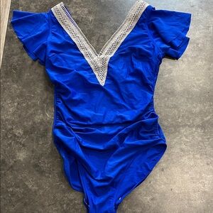 Blue swimsuit